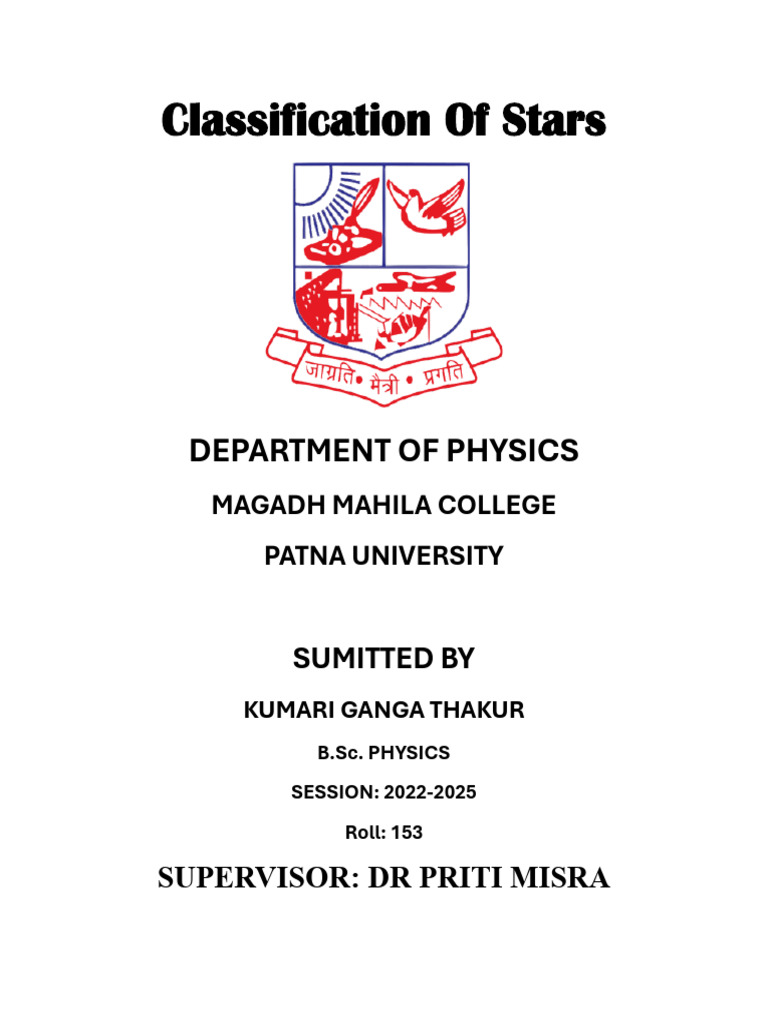 Classification of Stars | PDF | Stars | Physical Sciences