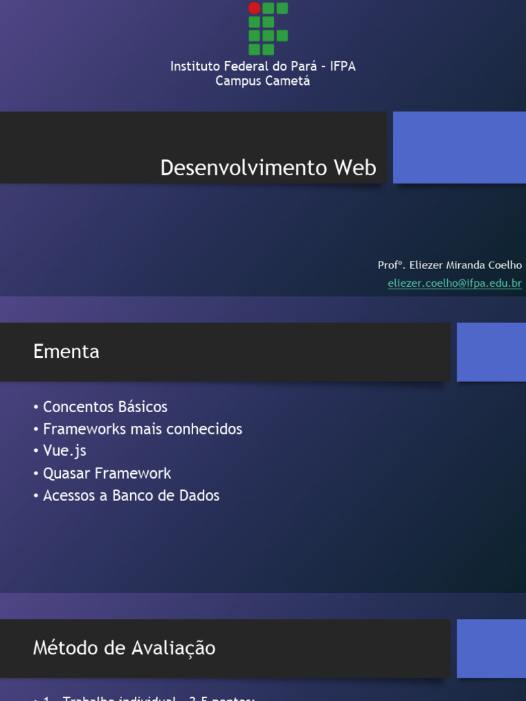 Desenvolvimento Web - 01 | PDF | Script Java | Html