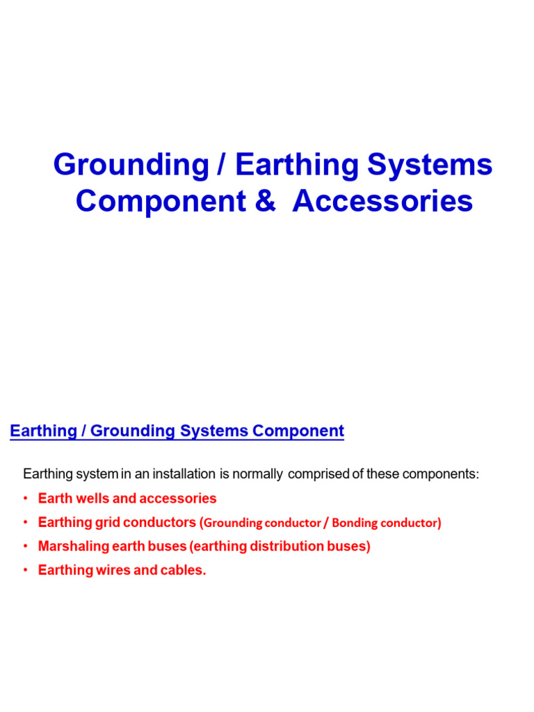 Grounding Earthing Systems | PDF | Electrical Conductor | Electrical ...