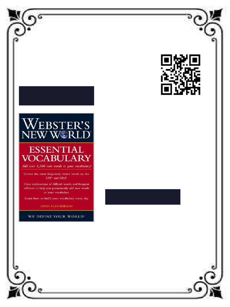 Webster S New World Essential Vocabulary 1st Edition David Alan Herzog ...