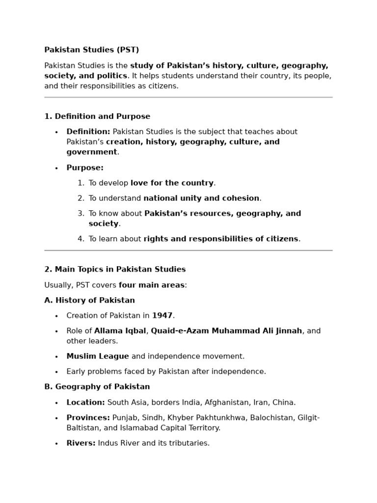 PST Notes | PDF