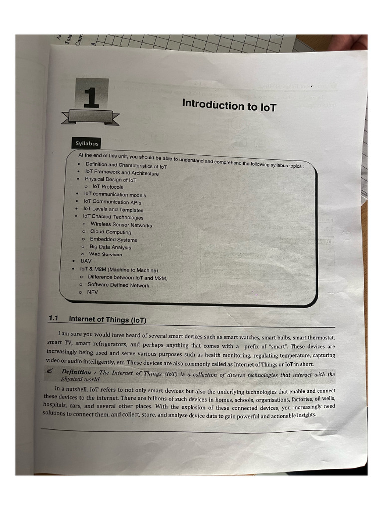 IOT Unit 1 & 2 | PDF