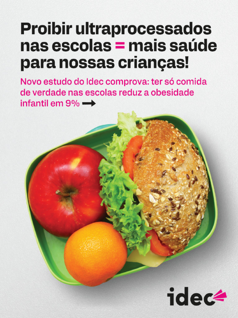 Proibir Ultraprocessados Escolas Idec | PDF