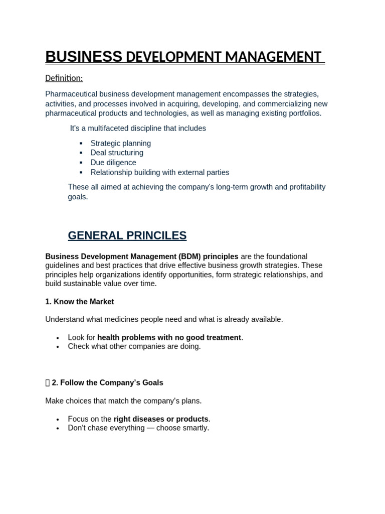 Business Development Management 2 | PDF | Innovation | Research And ...