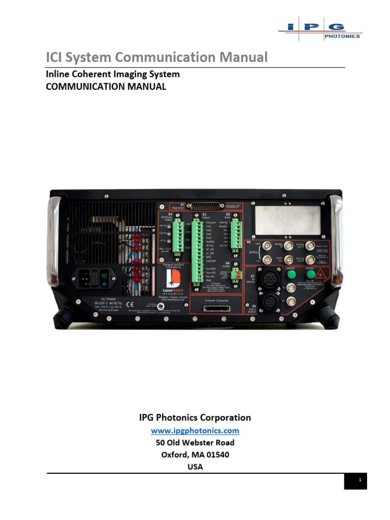 ICI System Communication Manual | PDF | Programmable Logic Controller ...
