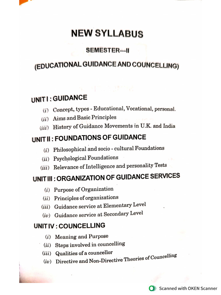 Educational Guidance and Counseling | PDF