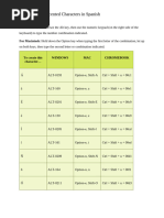 Spanish Keyboard Layout Guide | PDF