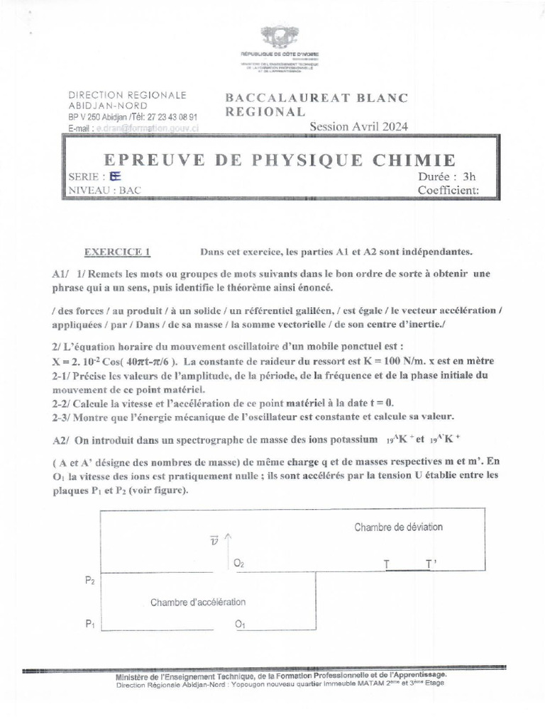 Corrige Phys - Chim e 2024 | PDF