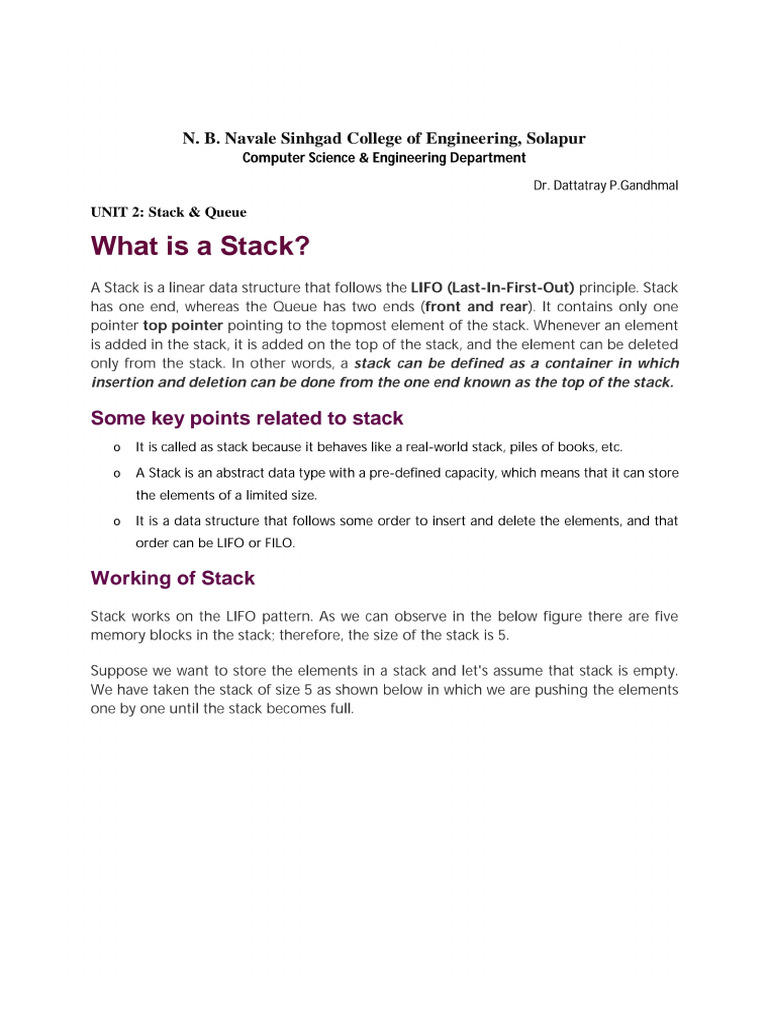 Unit3 DS Notes | PDF