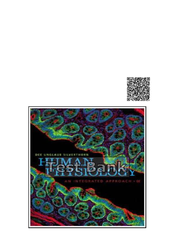 Human Physiology An Integrated Approach 6th Edition Silverthorn Test Bank | PDF