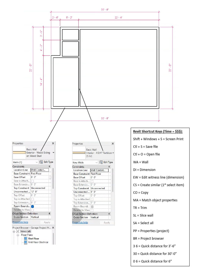 Garage Proj - Walls & Dimensions | PDF