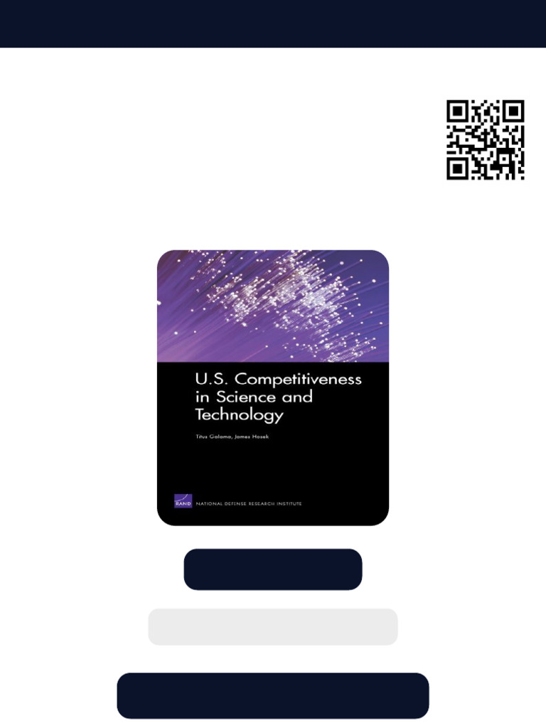 U S Competitiveness in Science and Technology 1st Edition James Hosek ...
