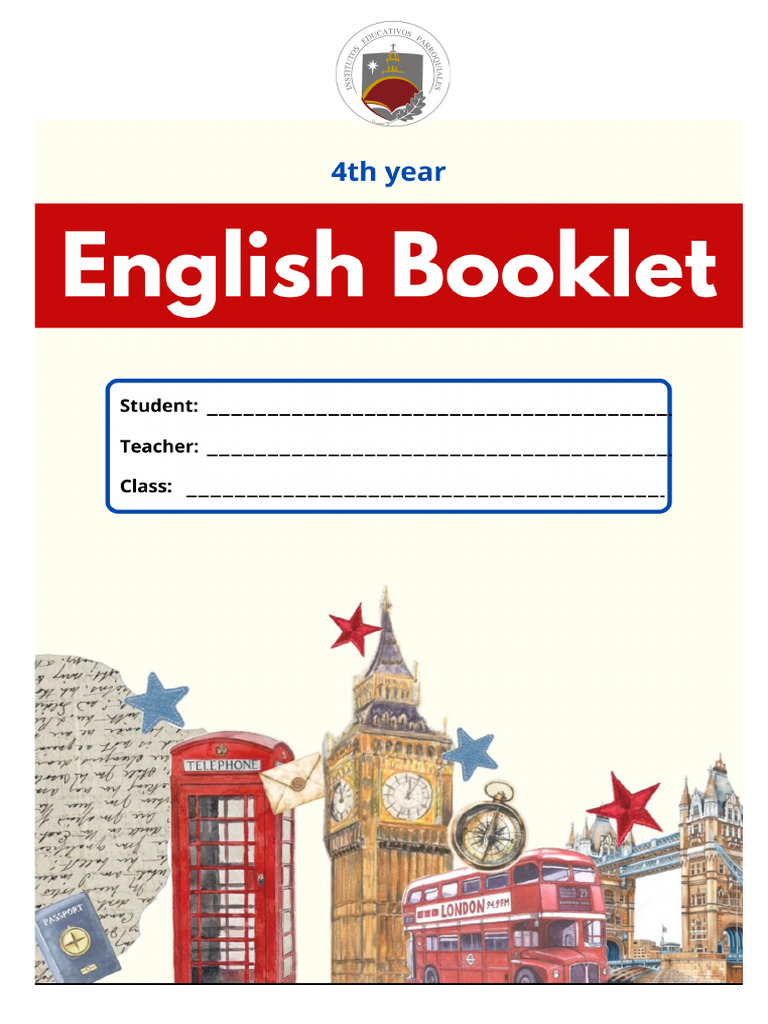 English Booklet 4th Year - 2026 | PDF