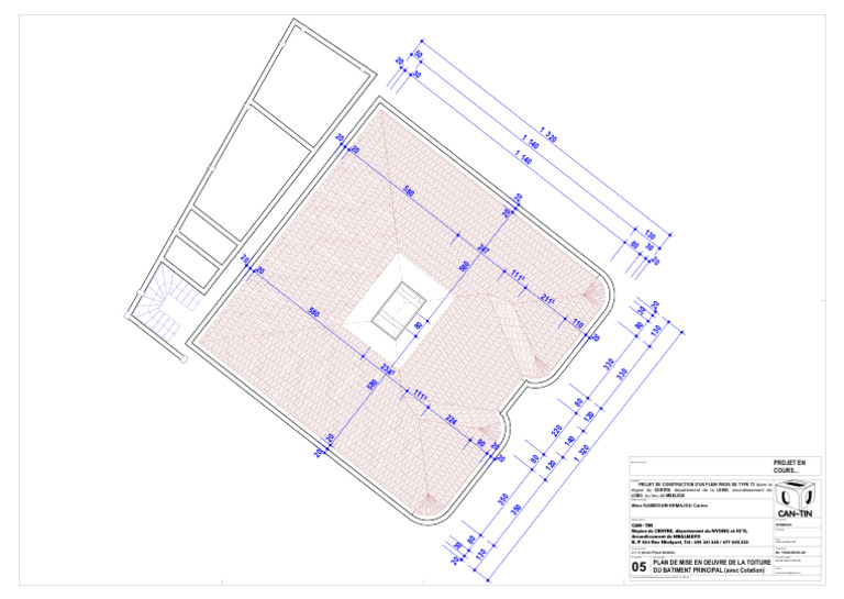 PLAN TOITURE Cotation | PDF