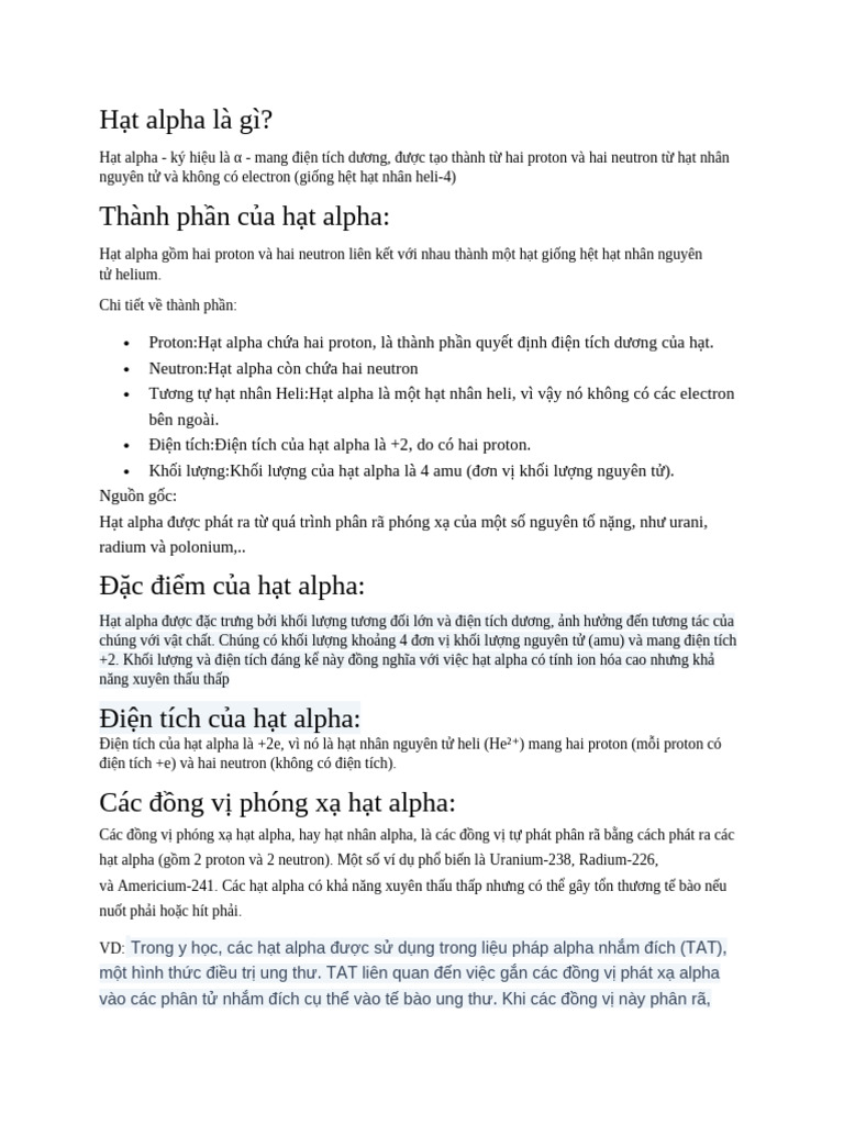 H T Alpha Là Gì | PDF