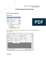 Roteiro MS Project