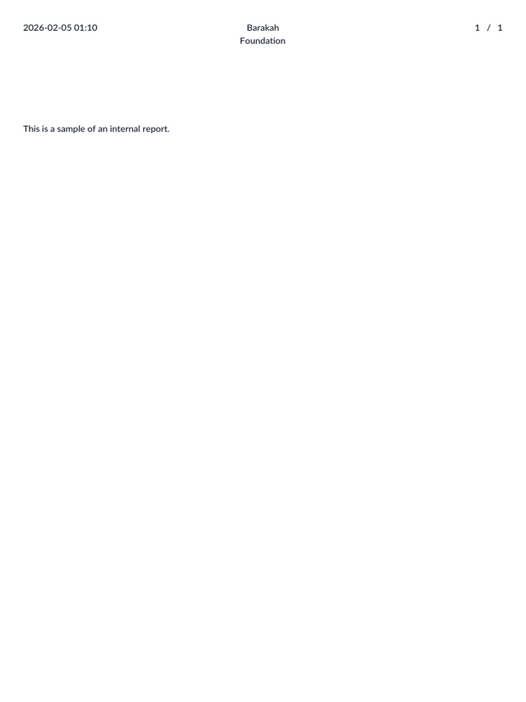 Preview Internal Report | PDF