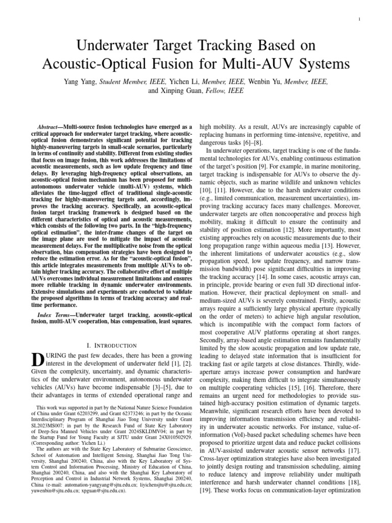 Yang Et Al. - 2026 - Underwater Target Tracking Based On Acoustic ...