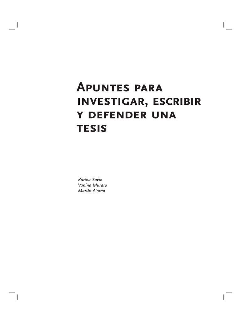 Apuntes_para_investigar_escribir_y_defen | PDF | Psicoanálisis ...