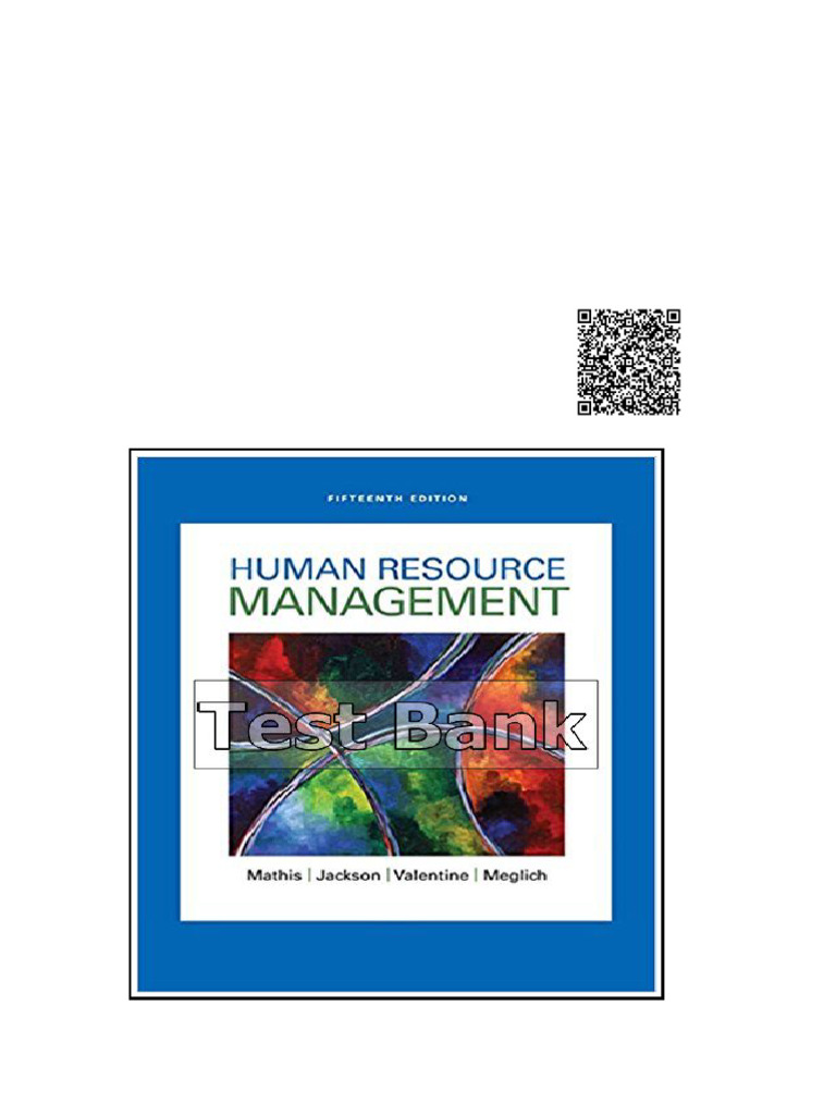 Human Resource Management 15th Edition Mathis Test Bank | PDF ...