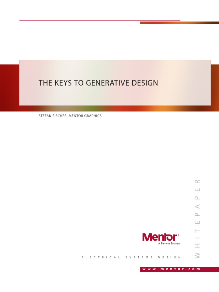 The Keys To Generative Design | PDF | Automation | System