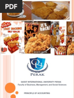 Accounts financial ratios of KFC