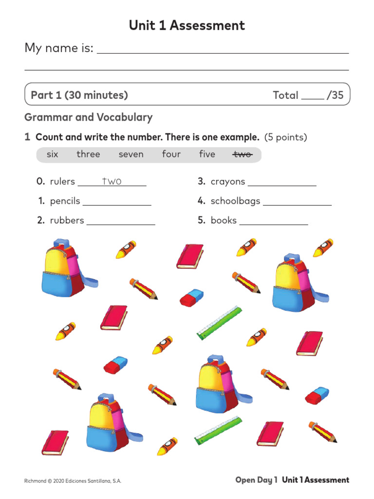 OD1 Assessment Unit1 | PDF