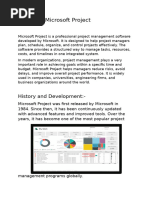 Microsoft Project Version History | PDF