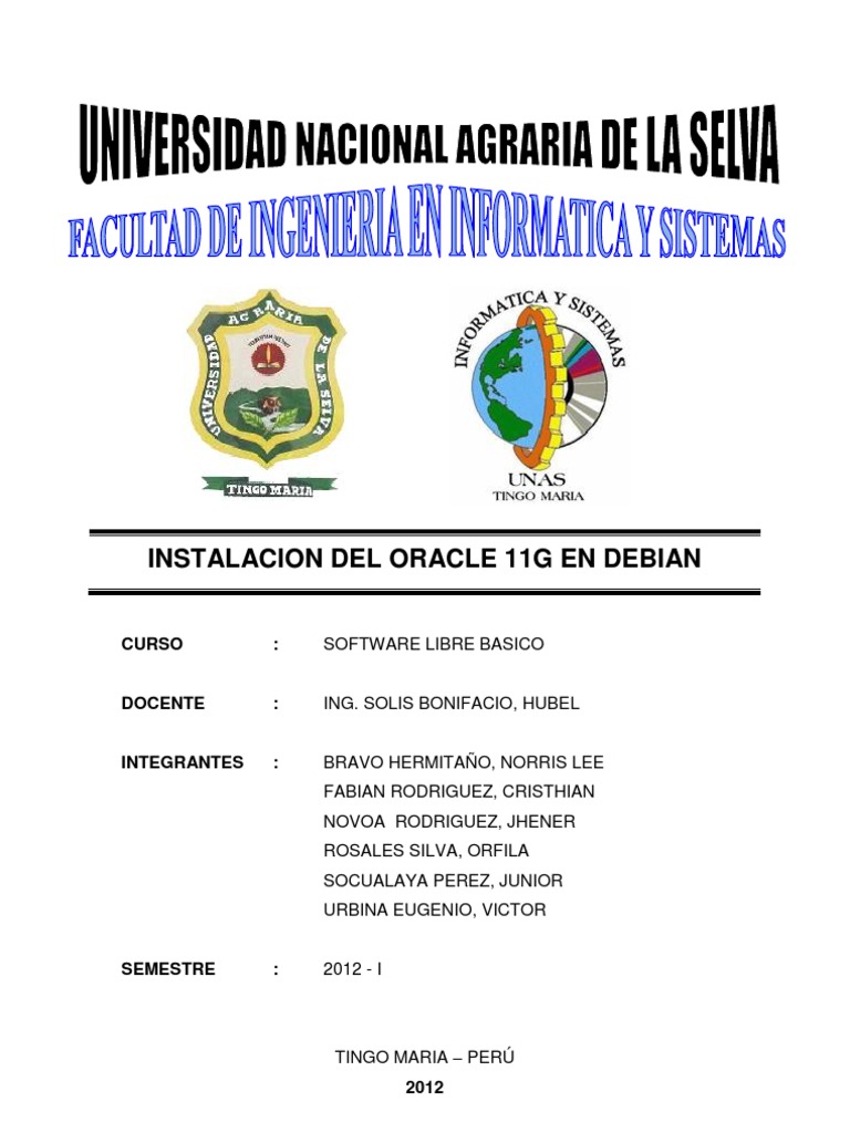 Instalacion de Oracle 11g en Debian | Oracle Corporation | My Sql