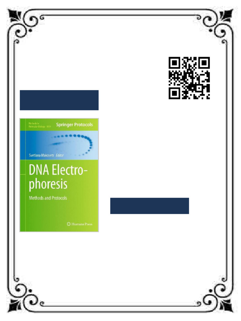 DNA Electrophoresis Methods and Protocols 1st Edition Gareth A. Roberts ...