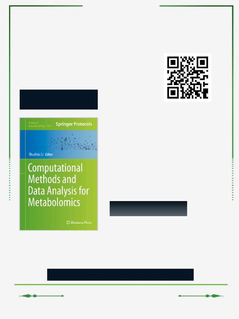 Computational Methods and Data Analysis For Metabolomics Shuzhao Li ...
