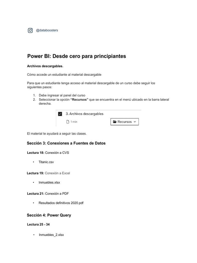 Guia de Uso Power BI Desde Cero para Principiantes | PDF