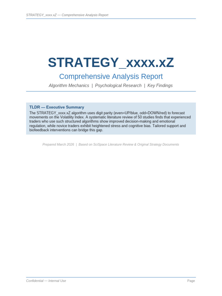 STRATEGY XXXX XZ Report | PDF | Cognition | Emotions