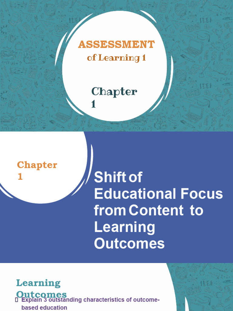 Chapter 1 Assessment of Learning 1 | PDF | Learning | Curriculum