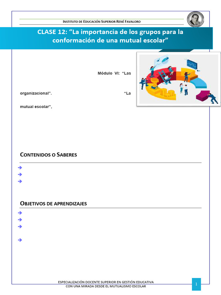 Mo769dulo Vi - Clase 12 | PDF | Institución | Maestros