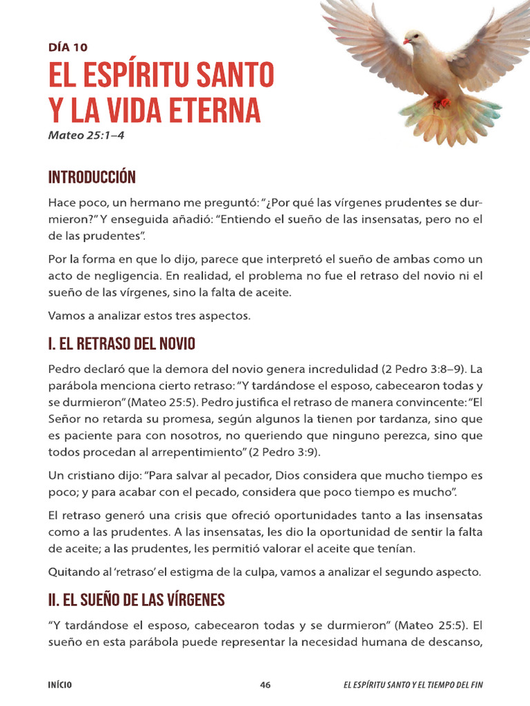 Dia 10 - El Espiritu Santo y La Vida Eterna | PDF
