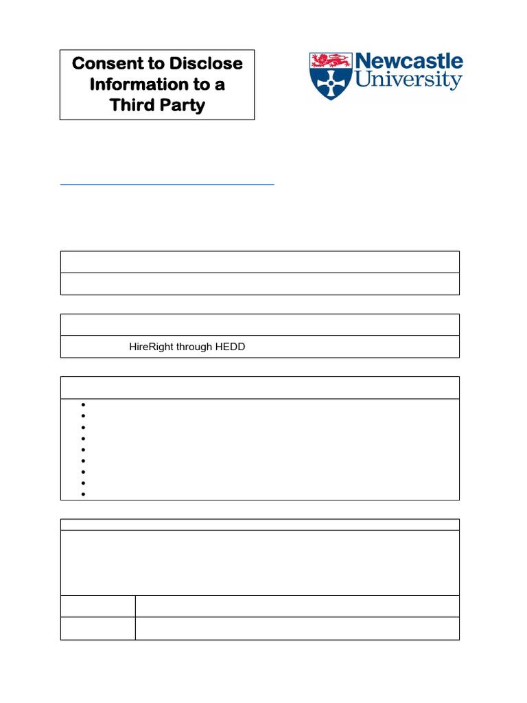 NU Student Consent Form | PDF