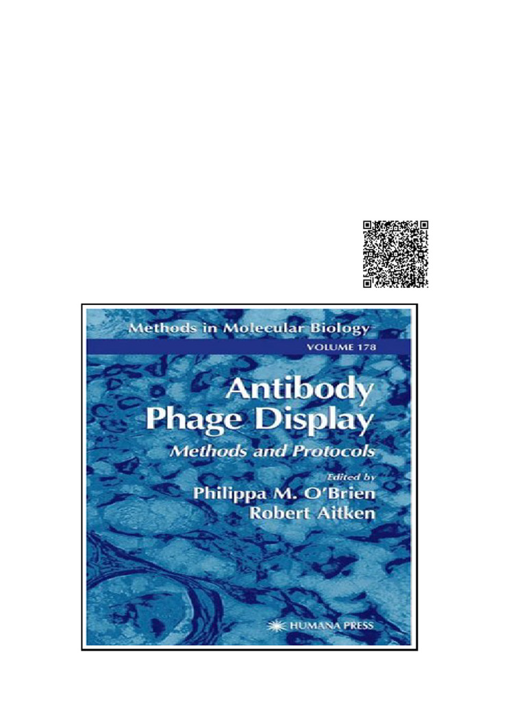 Antibody Phage Display Methods and Protocols 1st Edition Hennie R ...