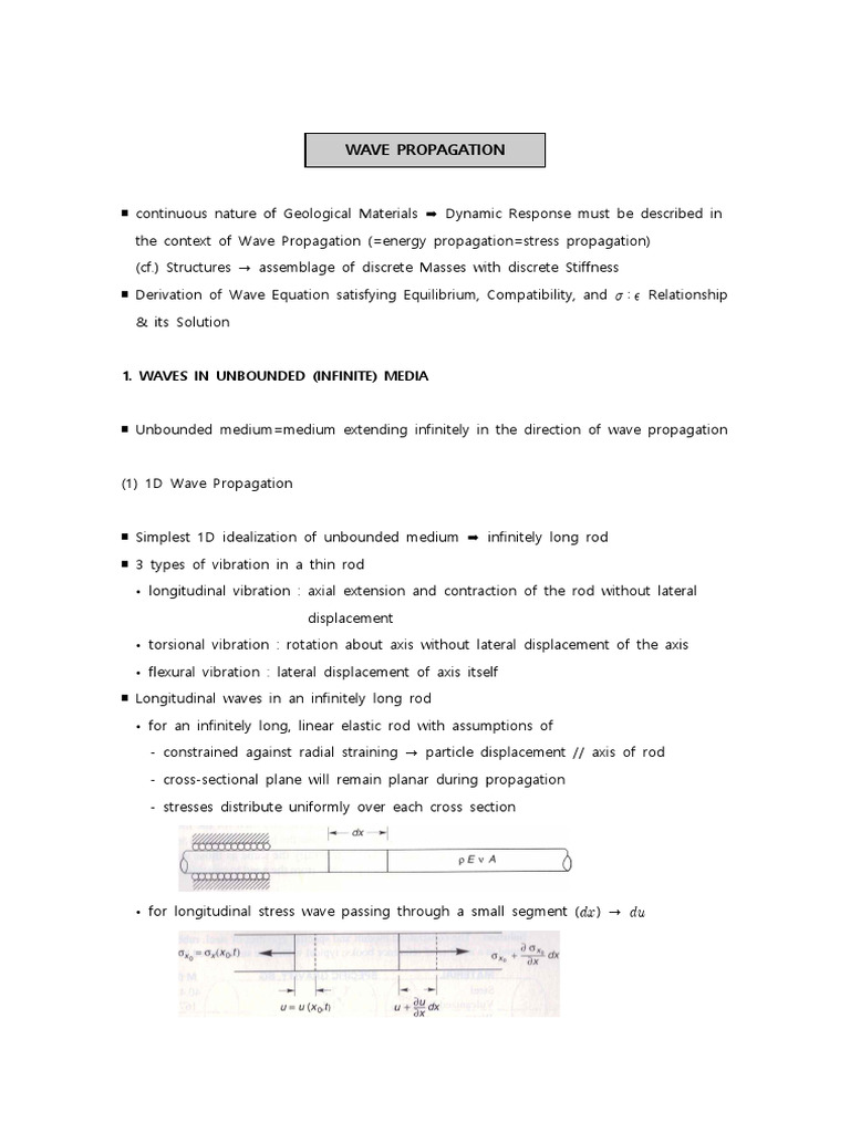 Wave Propagation (0604) | PDF | Waves | Linear Elasticity