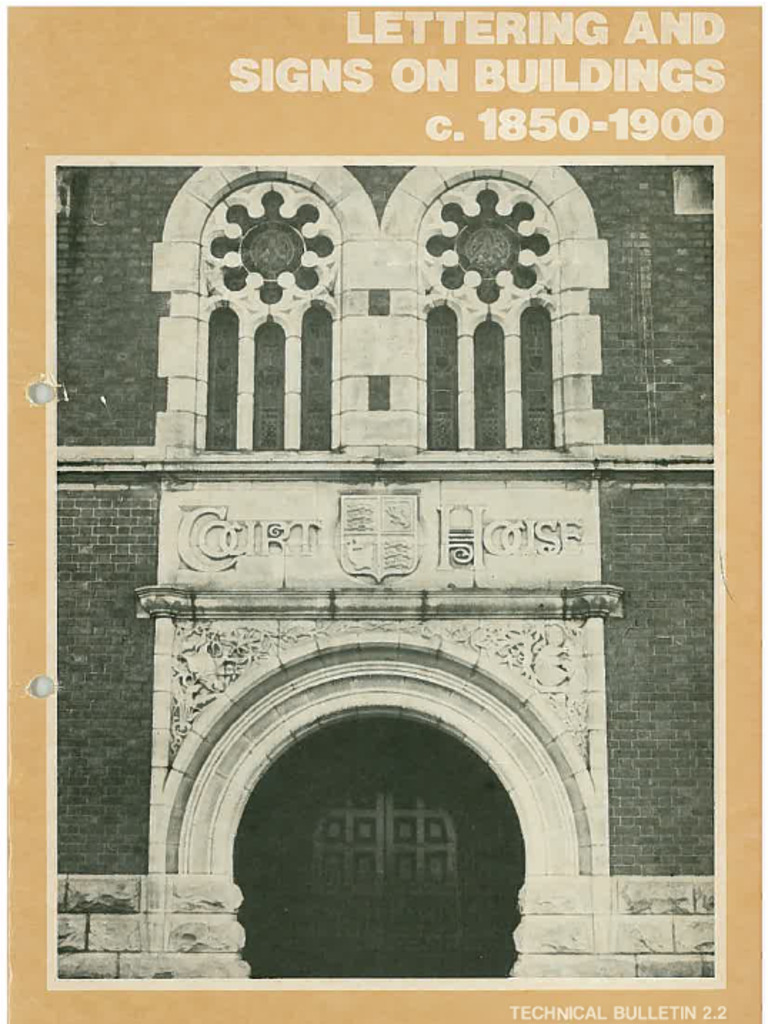 Lettering Signs On Buildings c1850 1900 | PDF