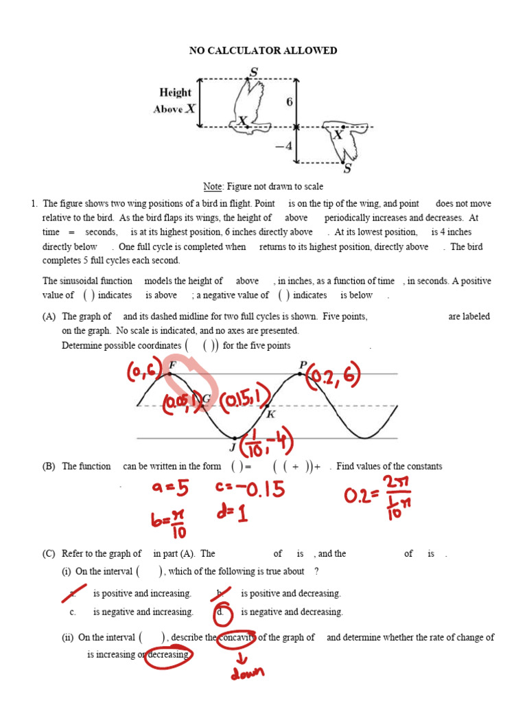 AP Pre Calculus UNIT 3 FRQ ANSWERS | PDF | Function (Mathematics ...