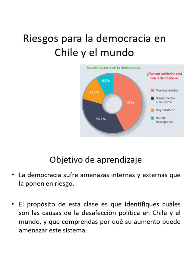 Riesgos para La Democracia en Chile y El Mundo | PDF | Democracia ...