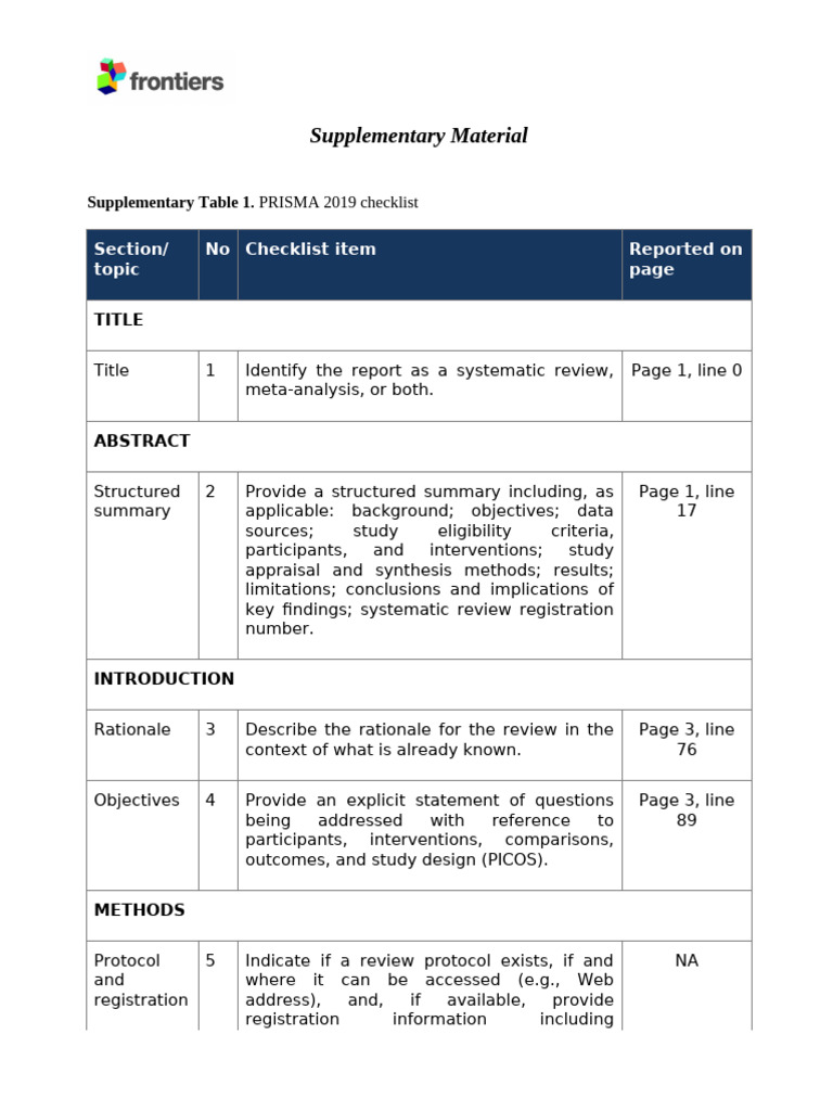 Data Sheet 1 | PDF | Meta Analysis | Systematic Review
