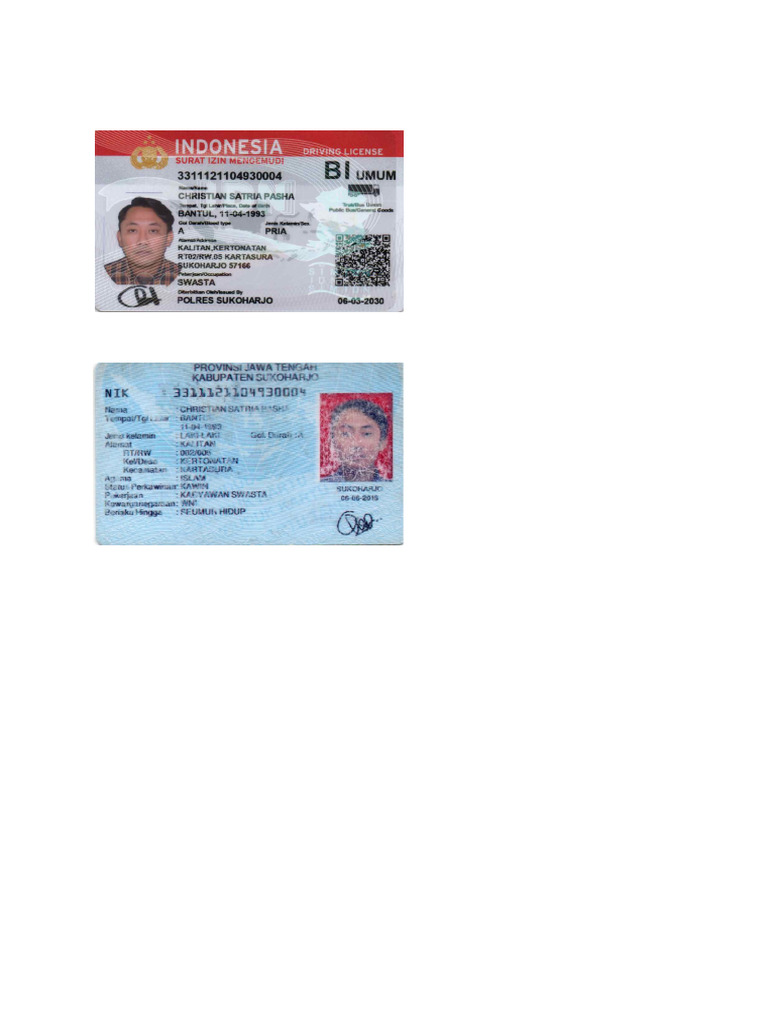 KTP, Sim, STNK, Kir, KPS, Foto 7149 | PDF