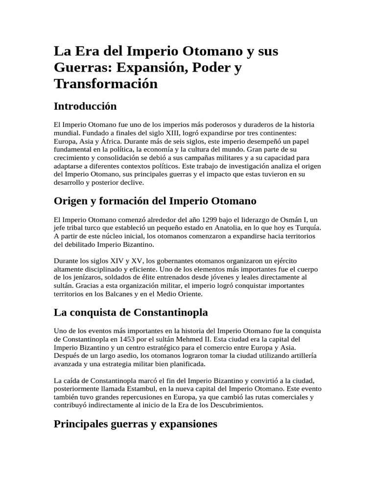 Entre Sultanes y Batallas - La Expansión Militar Del Imperio Otomano ...