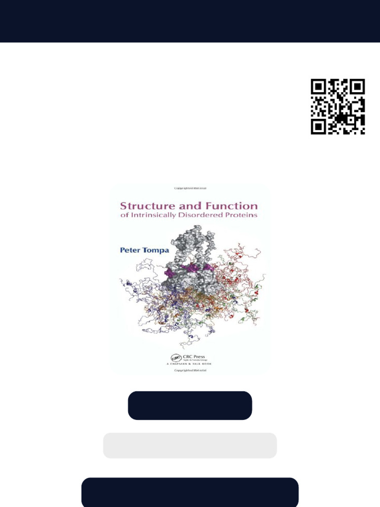 Structure and Function of Intrinsically Disordered Proteins 1st Edition ...