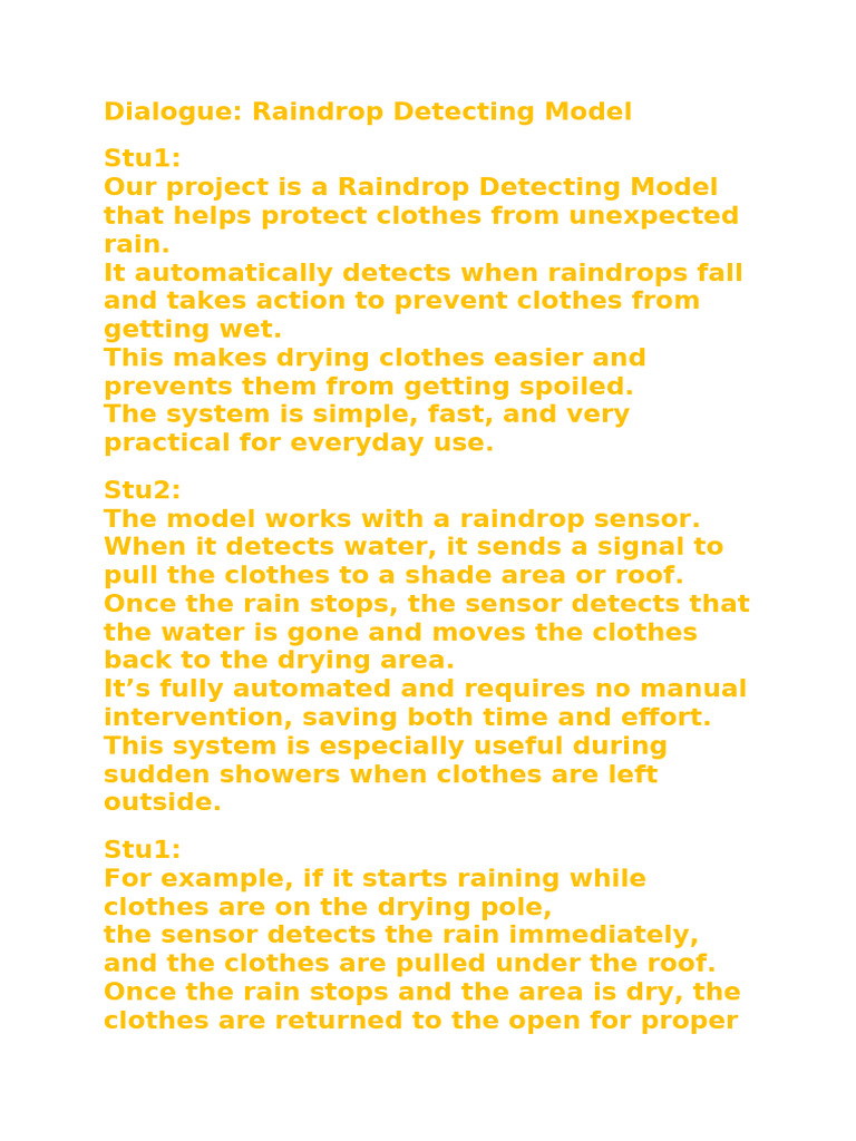 Rain Drop Detecting Model Script | PDF