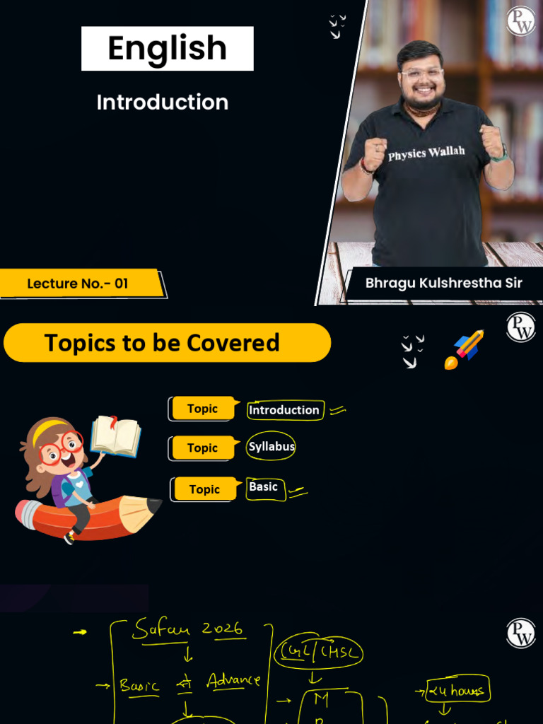 Introduction 01 Class Notes | PDF