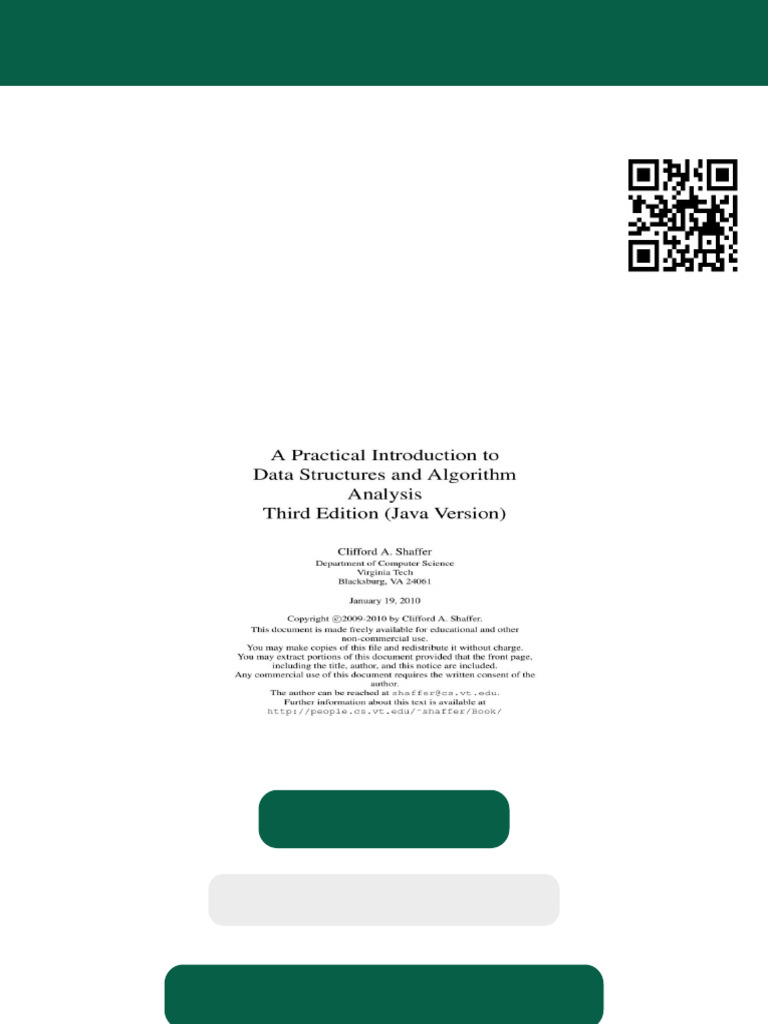 A Practical Introduction To Data Structures and Algorithm Analysis 3rd ...