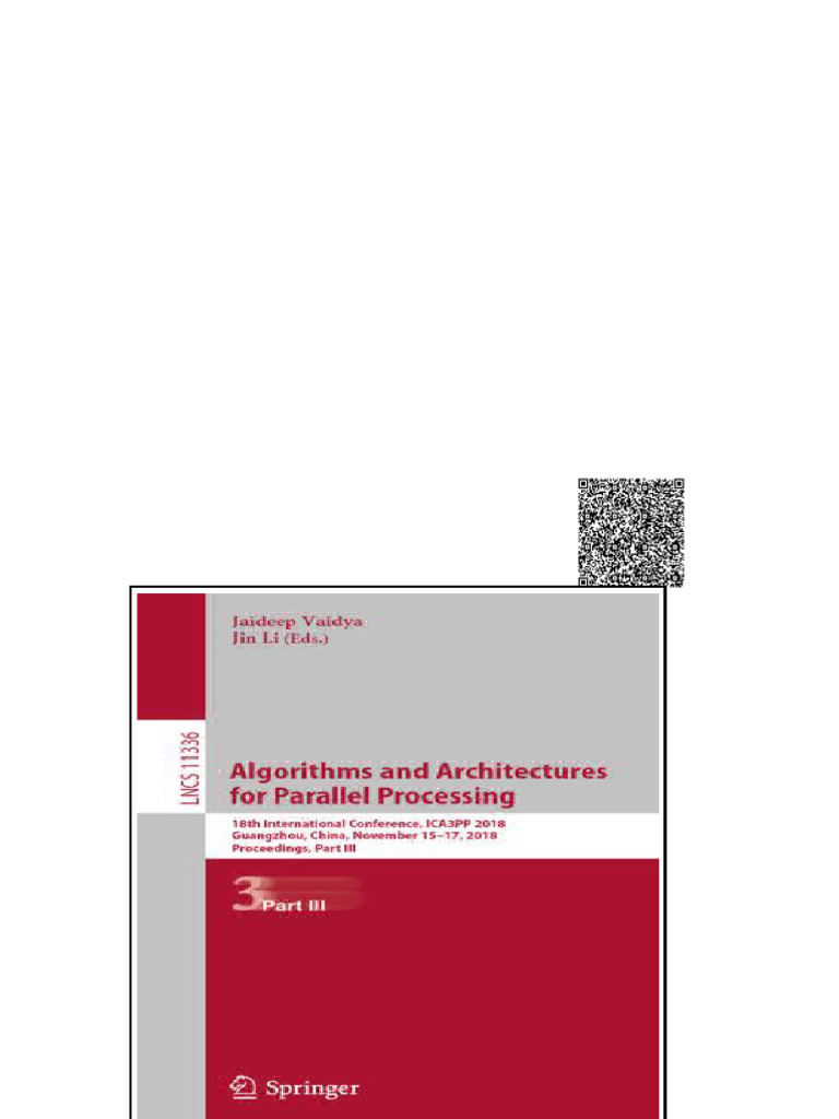 Algorithms and Architectures For Parallel Processing 18th International ...